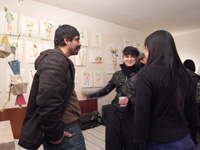 オープンスタジオ当日は多くの方がアトリエにおとずれてくれました